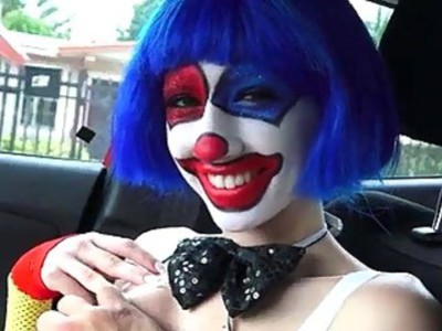 Hitchhiker teen clown Mikayla Mico boned