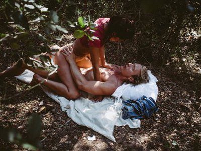 Feel the orgasmic rush of lust in the forest